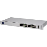 Ubiquiti Networks Ubiquiti UniFi Switch 24 is a fully managed Layer 2 switch with (24) Gigabit Ethernet ports and (2) Gigabit SFP ports for fiber connectivity USW-24-EU (timbru verde 2 lei) 
