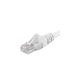 Cablu PremiumCord Patchcord UTP RJ45-RJ45 Cat.5e 1.5m, alb UTP-5E-1.5-W (timbru verde 0.08 lei) 