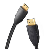 Cablu video Vention, HDMI(T) -miniHDMI(M), 1.5m, rezolutie maxima 4K la 30Hz, conectori auriti, cupru, dublu sens,invelis PVC, negru, VAA-D02-B150 (timbru verde 0.18lei) - 6922794721029 