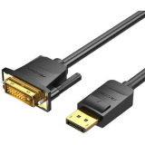 CABLU video Vention, DisplayPort(T) la DVI-D(T) 24+1 pin, 2m, rezolutie 1080p la 60Hz, PVC, negru, 