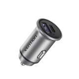 ALIMENTATOR SmartPhone Auto Vention Two-Port USB A+A(30+30) Car Charger Gray Mini Style Aluminium Alloy Type, FFFH0 (timbru verde 0.18 lei) 