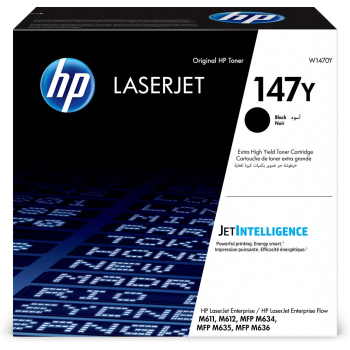 Toner Original HP Black, nr.147Y, pentru M611|M612, 42K, incl.TV 1.2 RON, 