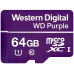 Card memorie Western Digital WD PURPLE QD101 MICROSD 64GB/3YEAR WARRANTY WDD064G1P0C