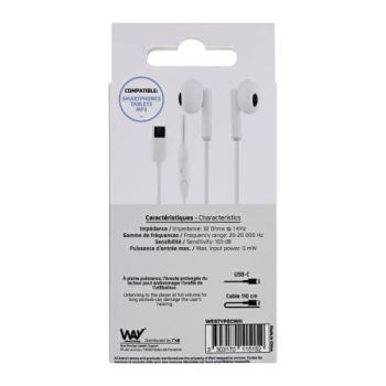 TNB WAY WIRED USB-C EARPHONES 