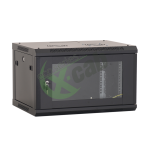 Cabinet metalic de perete 19, tip rack wallmount, 6U 600x600 mm, Eco Xcab Negru WM6606.9004