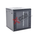 Cabinet metalic de perete 19, tip rack wallmount, 12U 600x600 mm, Xcab S Negru XCAB-12U60S.9004