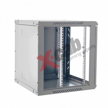 Cabinet metalic de perete 19”, tip rack wallmount, 12U 600x600 mm, Xcab S Gri