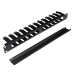 Organizator cabluri cu degete si capac, montare orizontala, 1U (4,5x 7,5cm) XCAB-1701