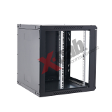 Cabinet metalic de perete 19”, tip rack wallmount, 18U 600x600 mm, Xcab S Negru
