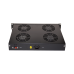 Cooler rack Xcab XCAB-3004 4 ventilatoare+ termostat, alimentare 230V, cu montare pe sina 1U, pentru rack-uri stand alone