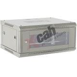 Cabinet metalic de perete 19, tip rack wallmount, 4U 600x450 mm, Xcab Gri XCAB-4U45S.7035
