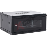 Cabinet metalic de perete 19, tip rack wallmount, 4U 600x450 mm, Xcab Negru XCAB-4U45S.9004