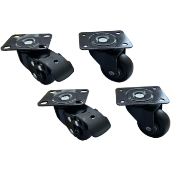Set de patru roti pentru cabinete metalice rack, Xcab XCAB-51200