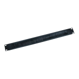 Organizator de cabluri cu perii, orizontal, 1U, Xcab XCAB-5400