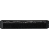 Cable entry with brush, 1U, pentru mascarea intrarilor/iesirilor de cabluri din rack (limiteaza patrunderea de praf)