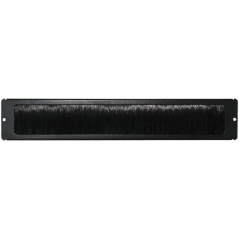 Cable entry with brush, 1U, pentru mascarea intrarilor/iesirilor de cabluri din rack (limiteaza patrunderea de praf)