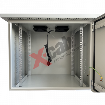 Cabinet metalic de exterior 19”, rack de perete, 9U 600x400 mm, IP-55, Xcab