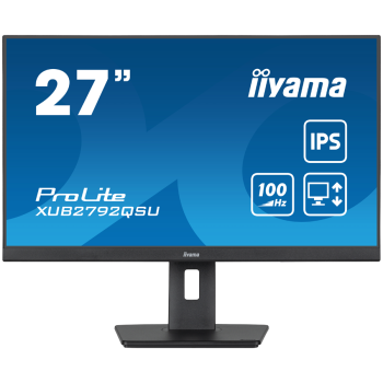 Monitor Iiyama XUB2792QSU-B6 27IN WQHD ETE IPS/2560X1440100HZ 0.4MS 250CD  