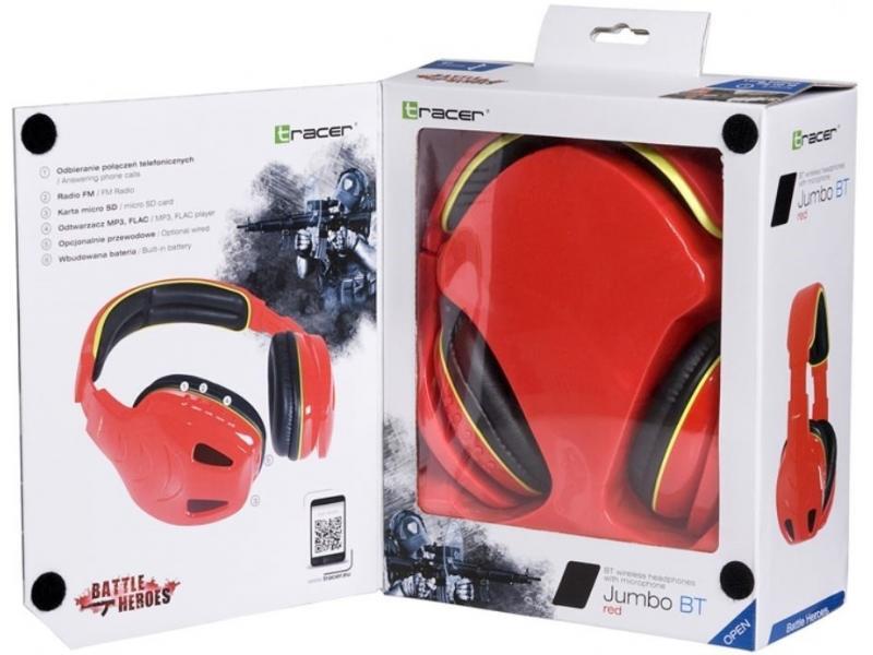 Revision T mouse Casti Wireless Tracer Jumbo Bluetooth 2.1 10m Red FM Radio Micro SD Card Slot MP3 - FLAC player TRASLU45106 - Bocris Revision T mouse Casti Wireless Tracer Jumbo Bluetooth 2.1 10m Red FM Radio Micro SD Card Slot MP3 - FLAC player TRASLU45106 - Bocris
