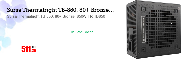 Sursa Thermalright TB-850, 80+ Bronze, 850W TR-TB850