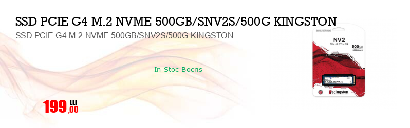 SSD PCIE G4 M.2 NVME 500GB/SNV2S/500G KINGSTON