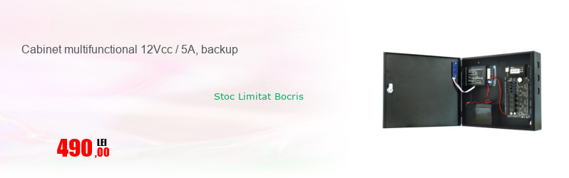 Cabinet multifunctional 12Vcc / 5A, backup