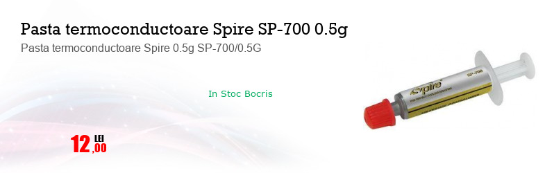 Pasta termoconductoare Spire 0.5g SP-700/0.5G