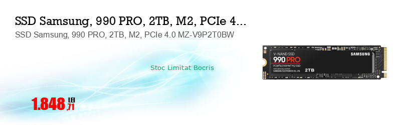SSD Samsung, 990 PRO, 2TB, M2, PCIe 4.0 MZ-V9P2T0BW