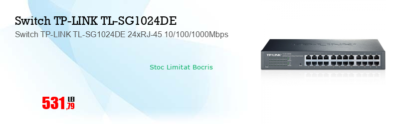Switch TP-LINK TL-SG1024DE 24xRJ-45 10/100/1000Mbps