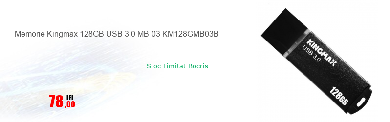 Memorie Kingmax 128GB USB 3.0 MB-03 KM128GMB03B