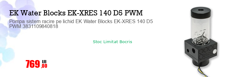 Pompa sistem racire pe lichid EK Water Blocks EK-XRES 140 D5 PWM 3831109840818