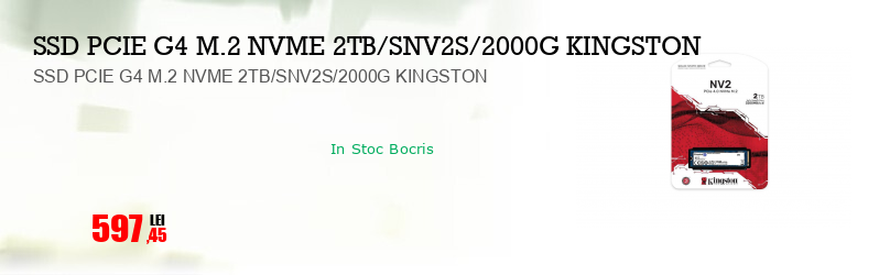 SSD PCIE G4 M.2 NVME 2TB/SNV2S/2000G KINGSTON