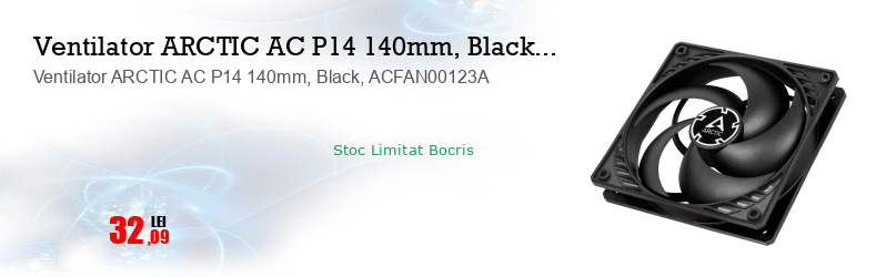 Ventilator ARCTIC AC P14 140mm, Black, ACFAN00123A