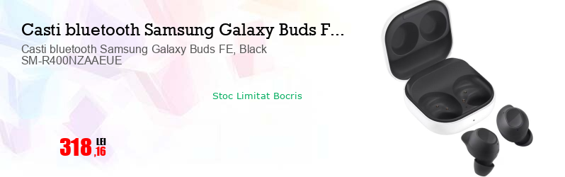 Casti bluetooth Samsung Galaxy Buds FE, Black SM-R400NZAAEUE
