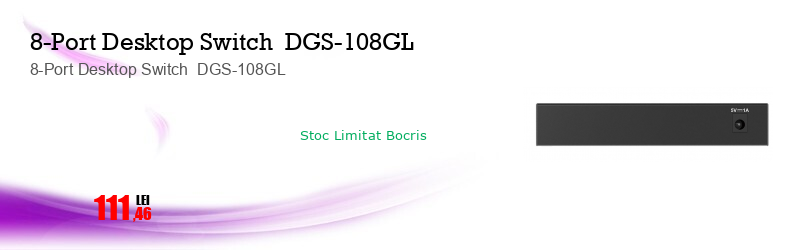 8-Port Desktop Switch  DGS-108GL