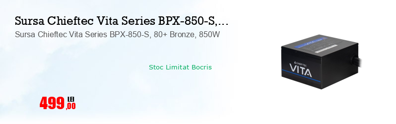 Sursa Chieftec Vita Series BPX-850-S, 80+ Bronze, 850W