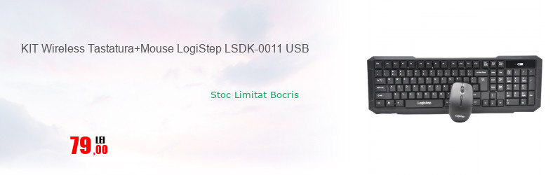 KIT Wireless Tastatura+Mouse LogiStep LSDK-0011 USB