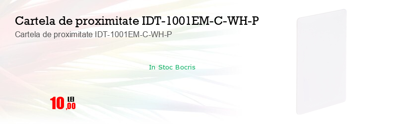 Cartela de proximitate IDT-1001EM-C-WH-P