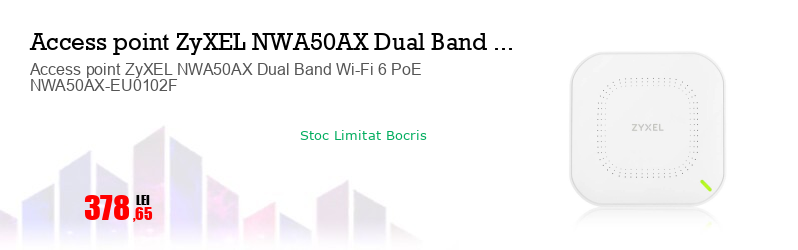 Access point ZyXEL NWA50AX Dual Band Wi-Fi 6 PoE NWA50AX-EU0102F
