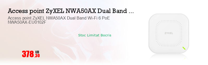 Access point ZyXEL NWA50AX Dual Band Wi-Fi 6 PoE NWA50AX-EU0102F