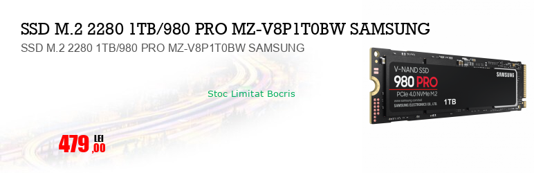 SSD M.2 2280 1TB/980 PRO MZ-V8P1T0BW SAMSUNG