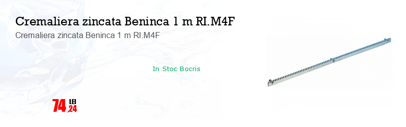 Cremaliera zincata Beninca 1 m RI.M4F
