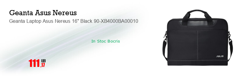 Geanta Laptop Asus Nereus 16" Black 90-XB4000BA00010