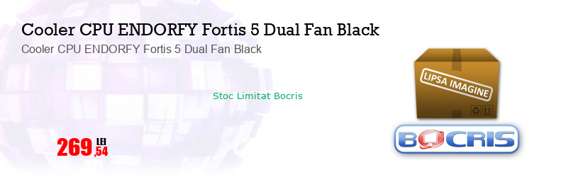 Cooler CPU ENDORFY Fortis 5 Dual Fan Black