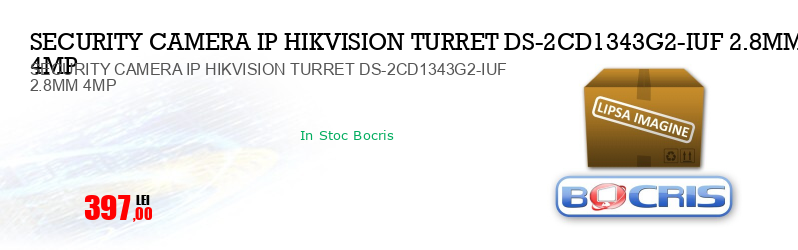 SECURITY CAMERA IP HIKVISION TURRET DS-2CD1343G2-IUF 2.8MM 4MP