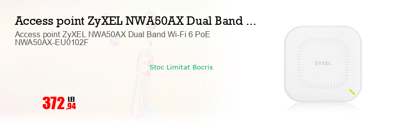 Access point ZyXEL NWA50AX Dual Band Wi-Fi 6 PoE NWA50AX-EU0102F