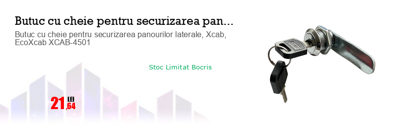 Butuc cu cheie pentru securizarea panourilor laterale, Xcab, EcoXcab XCAB-4501