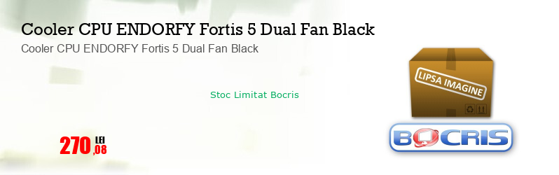 Cooler CPU ENDORFY Fortis 5 Dual Fan Black