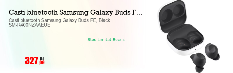 Casti bluetooth Samsung Galaxy Buds FE, Black SM-R400NZAAEUE