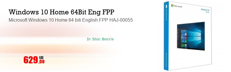 Microsoft Windows 10 Home 64 biti English FPP HAJ-00055